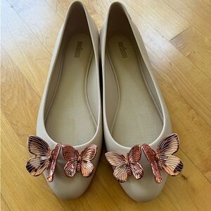 Melissa butterfly flat shoes size 9